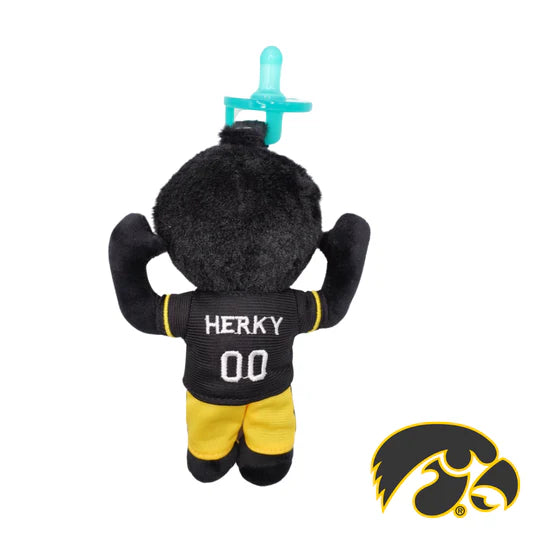 Iowa "Herky the Hawk" Plush Pacifier