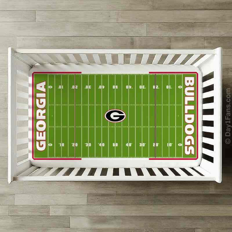 Georgia Bulldogs StadiumSheets™ Crib Sheets