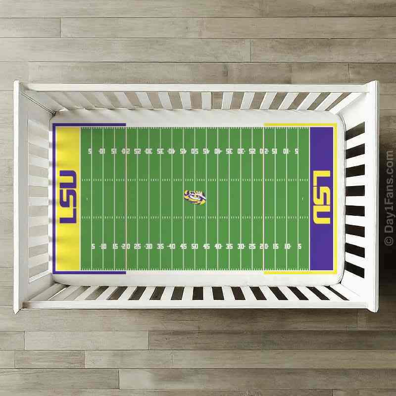 LSU Tigers StadiumSheets™ Crib Sheets