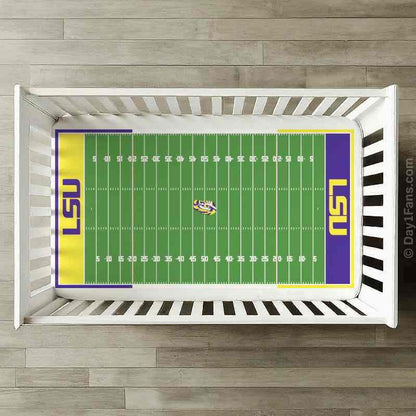 LSU Tigers StadiumSheets™ Crib Sheets