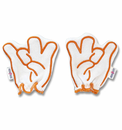 Tennessee Go Vols FanMitts Baby Mittens White Front Pair