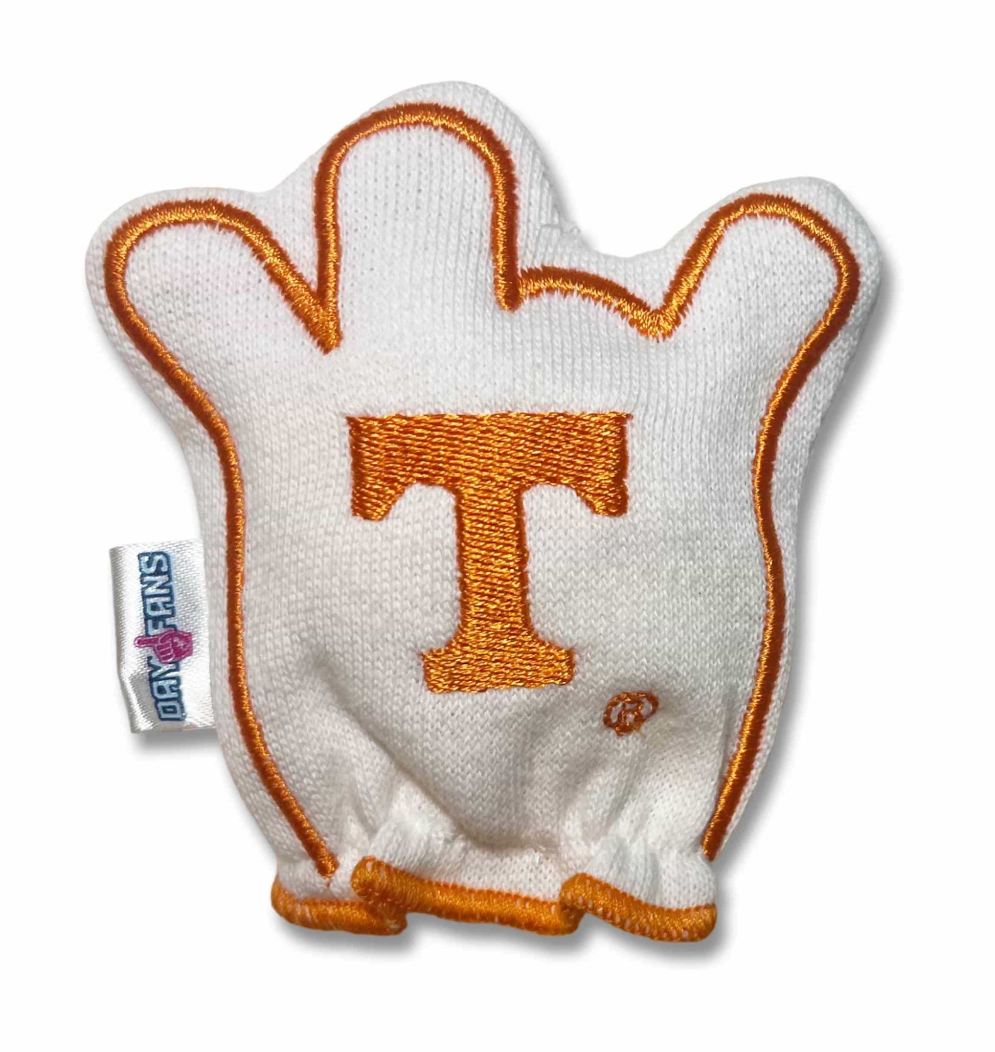 Tennessee Go Vols FanMitts Baby Mittens White Back
