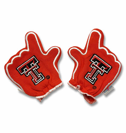 Texas Tech Wreck Em FanMitts Baby Mittens Red Back Pair