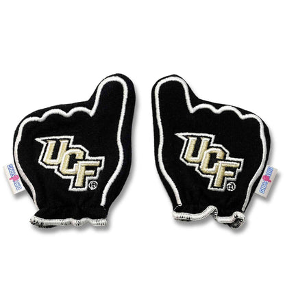 UCF Charge On FanMitts Baby Mittens Black Back Pair