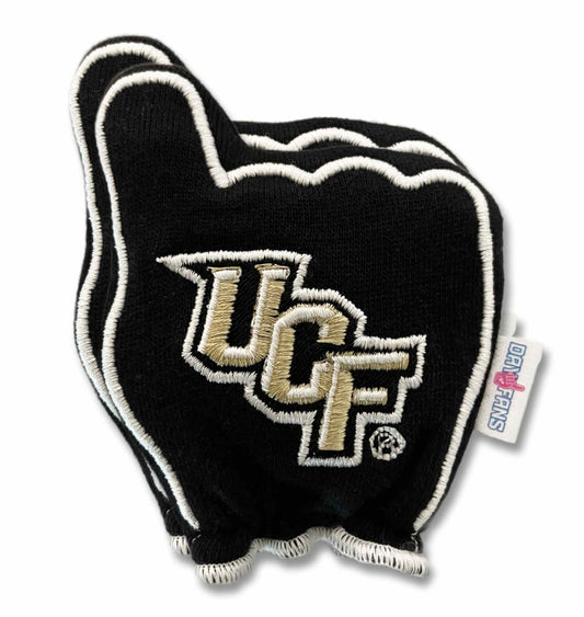 UCF Charge On FanMitts Baby Mittens Black Back Pair Stacked