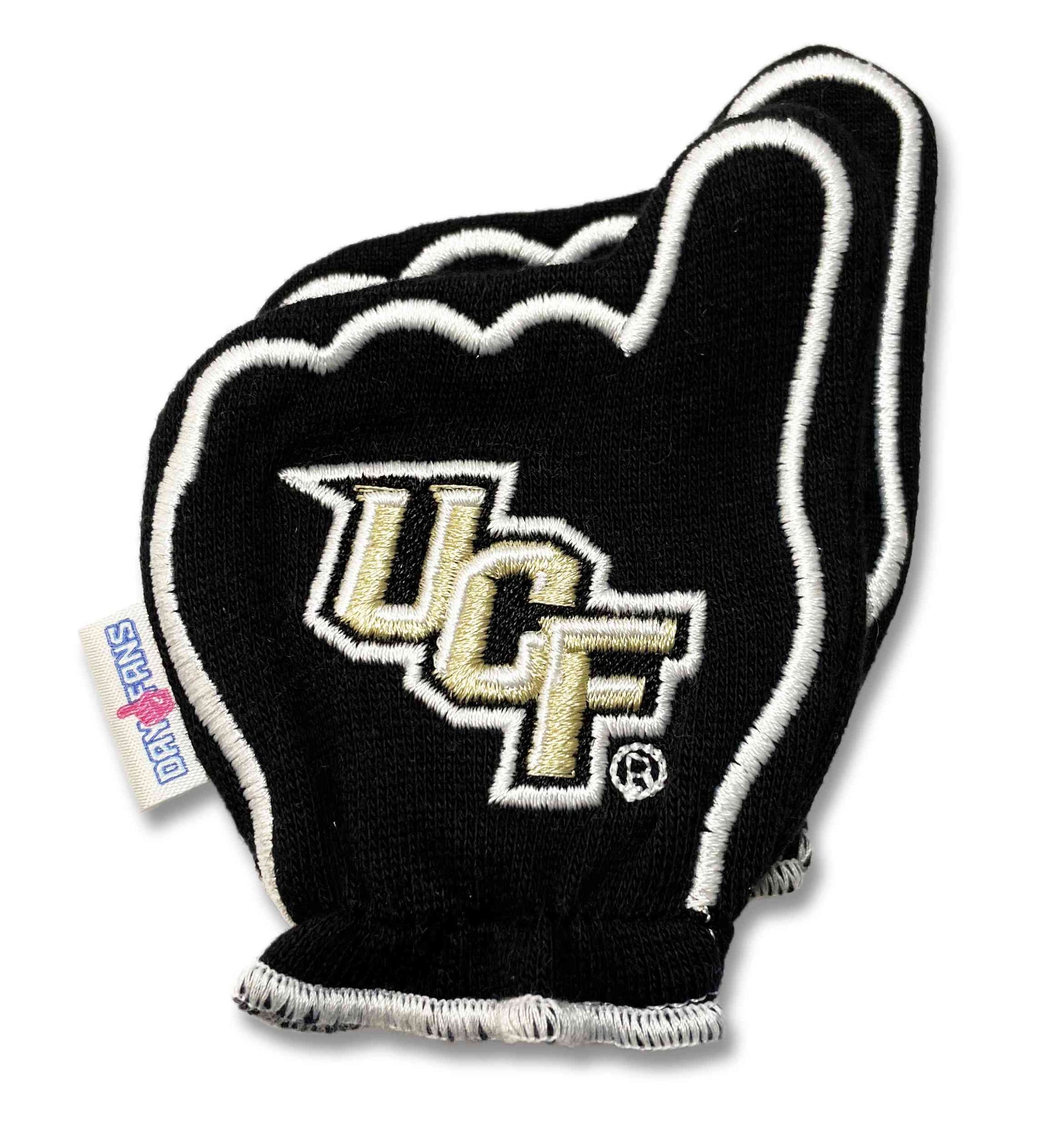 UCF Charge On FanMitts Baby Mittens Black Back Pair Stacked