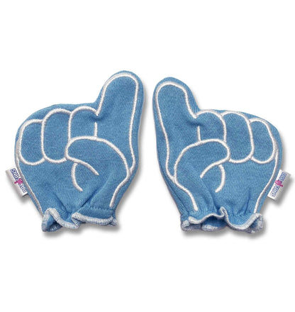 UNC Go Heels FanMitts Baby Mittens Blue Front Pair