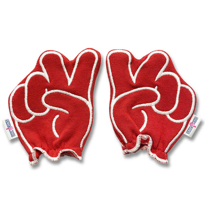 USC Fight On FanMitts Baby Mittens Cardinal Red Front Pair