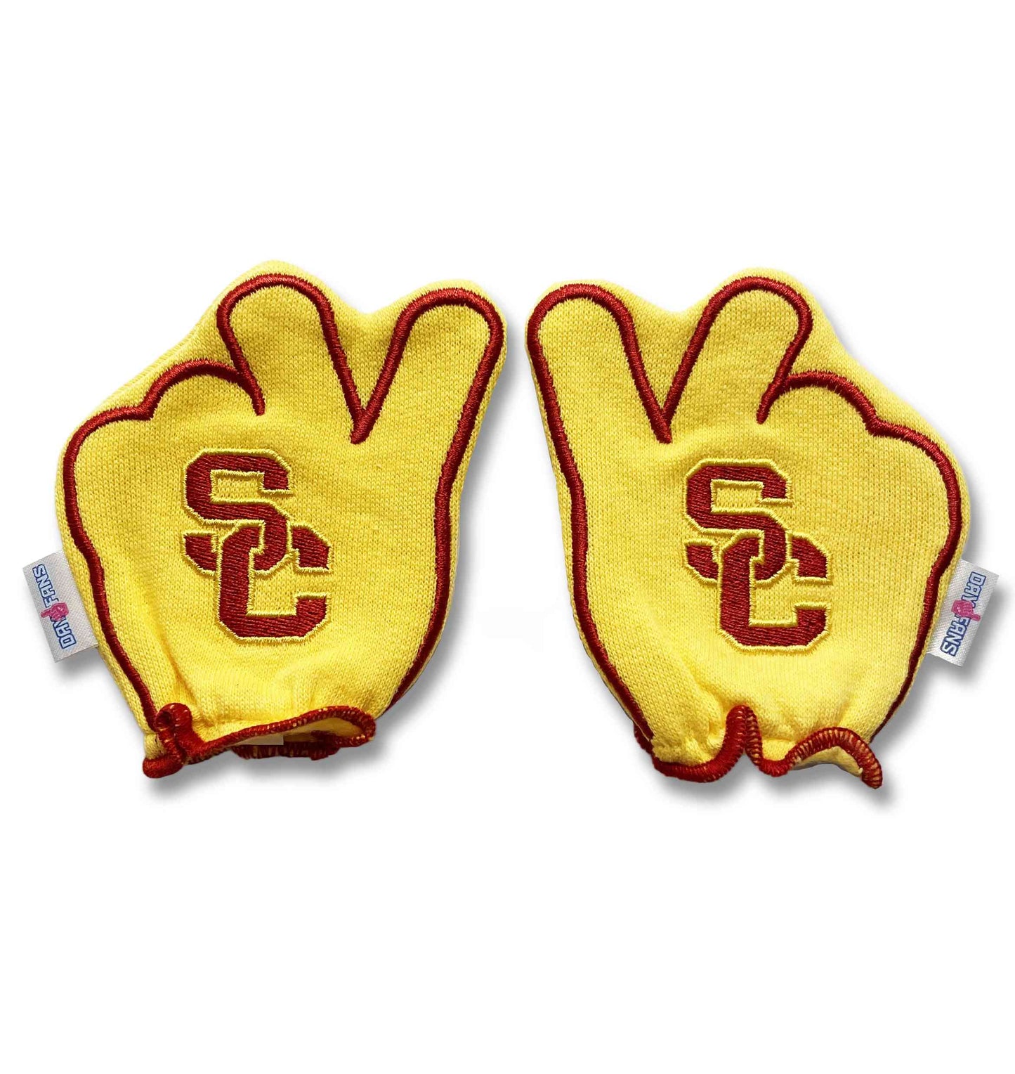 USC Fight On FanMitts Baby Mittens Gold Back Pair