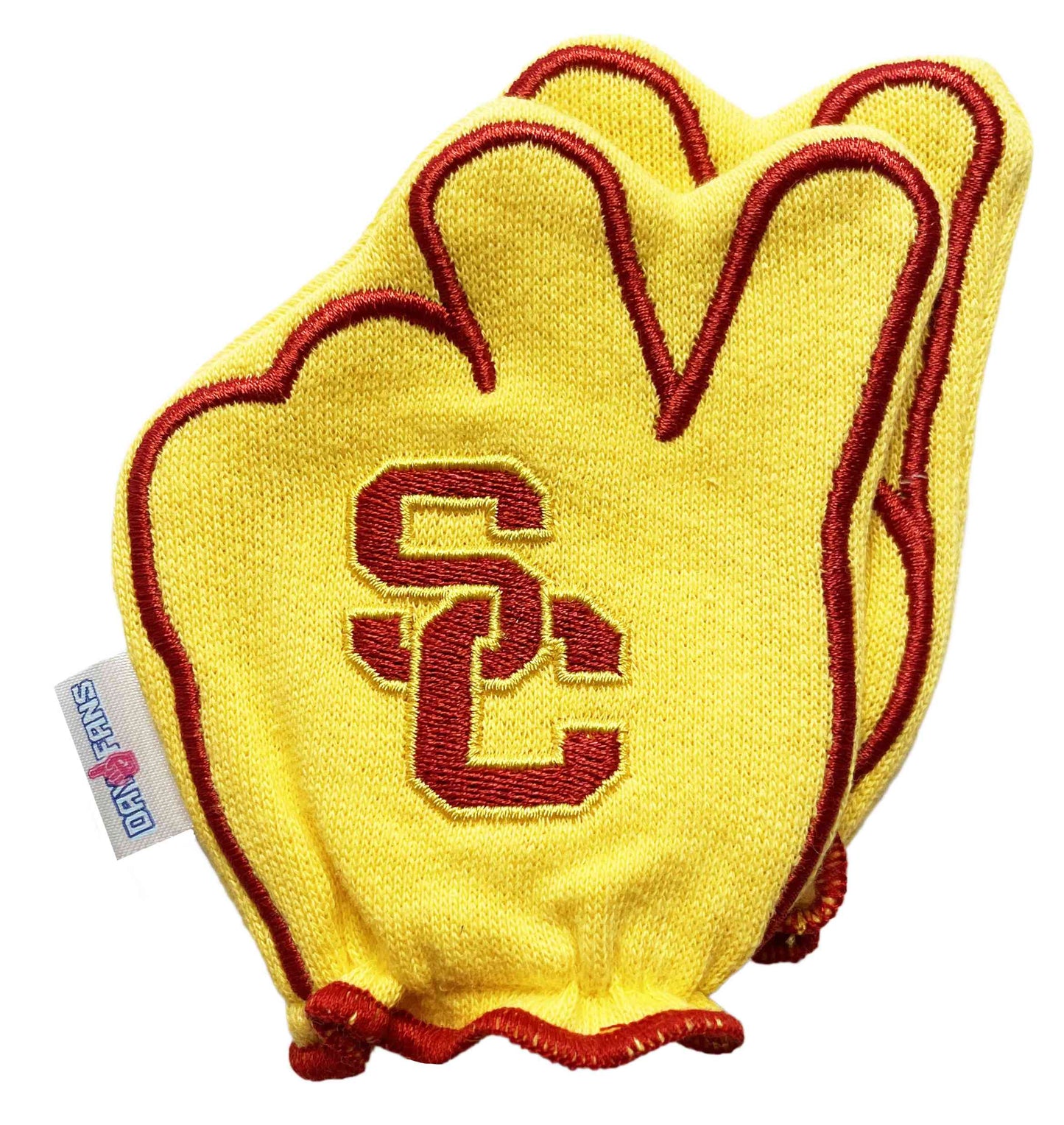 USC Fight On FanMitts Baby Mittens Gold Back Pair Stacked