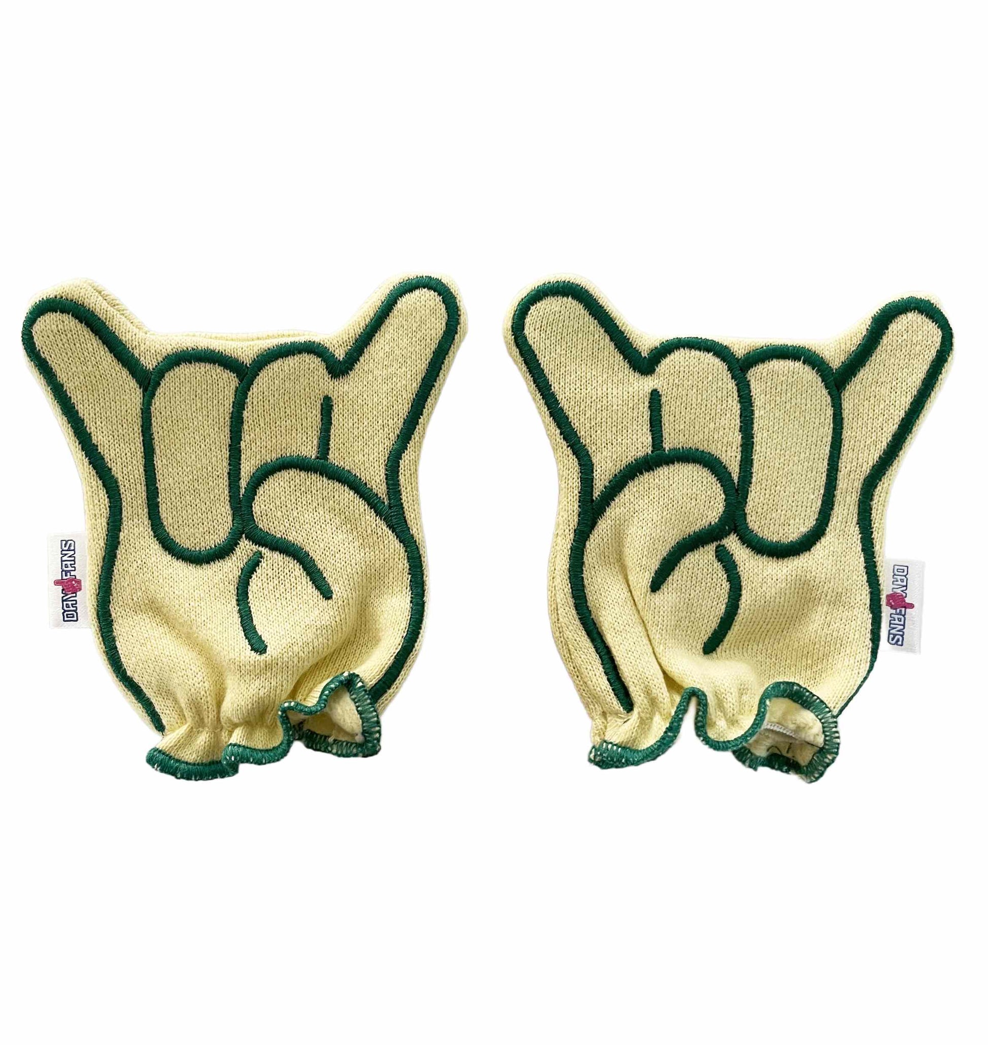 USF Go Bulls FanMitts Baby Mittens Gold Front Pair