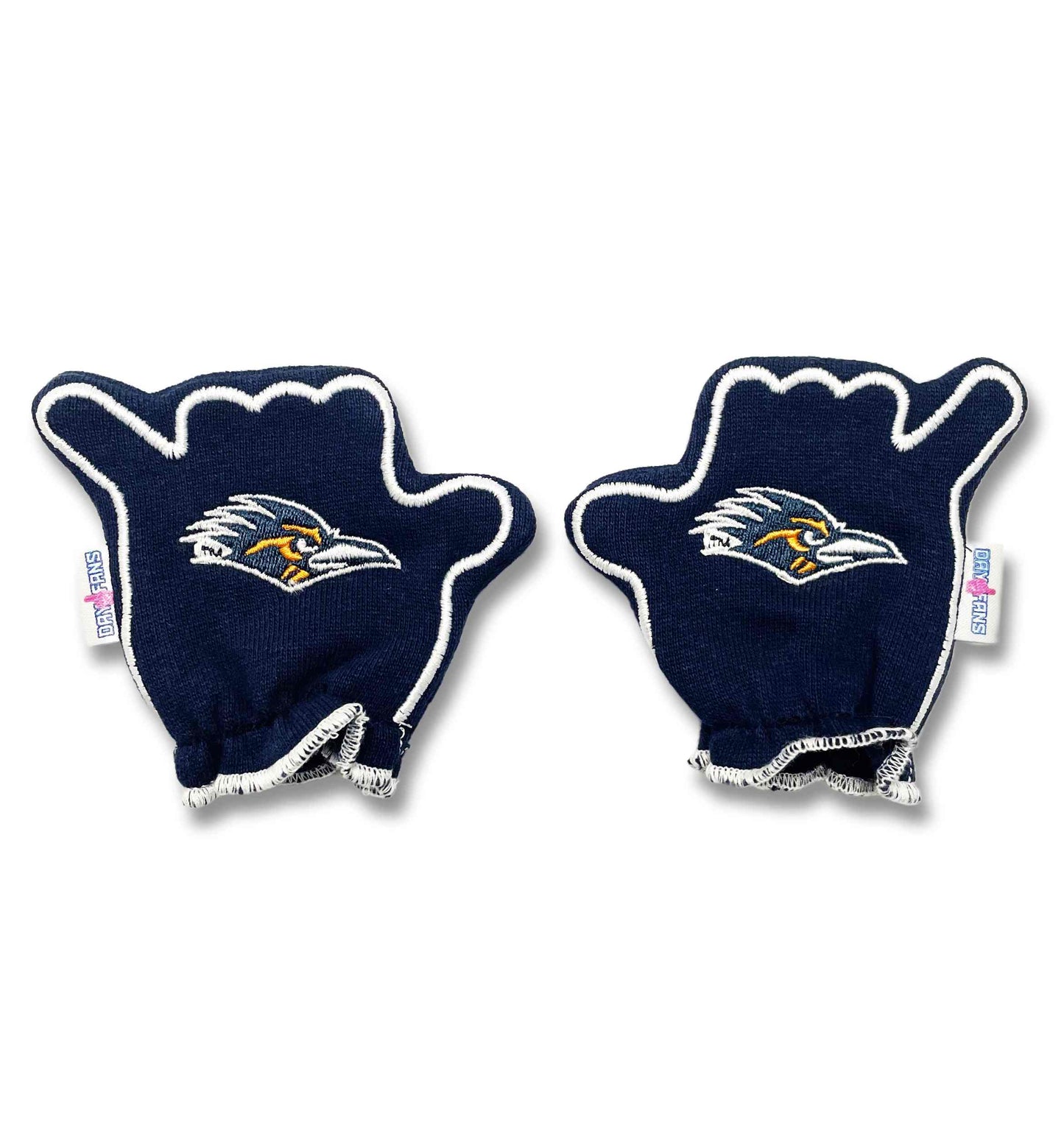 UTSA Birds Up FanMitts Baby Mittens Blue Back Pair