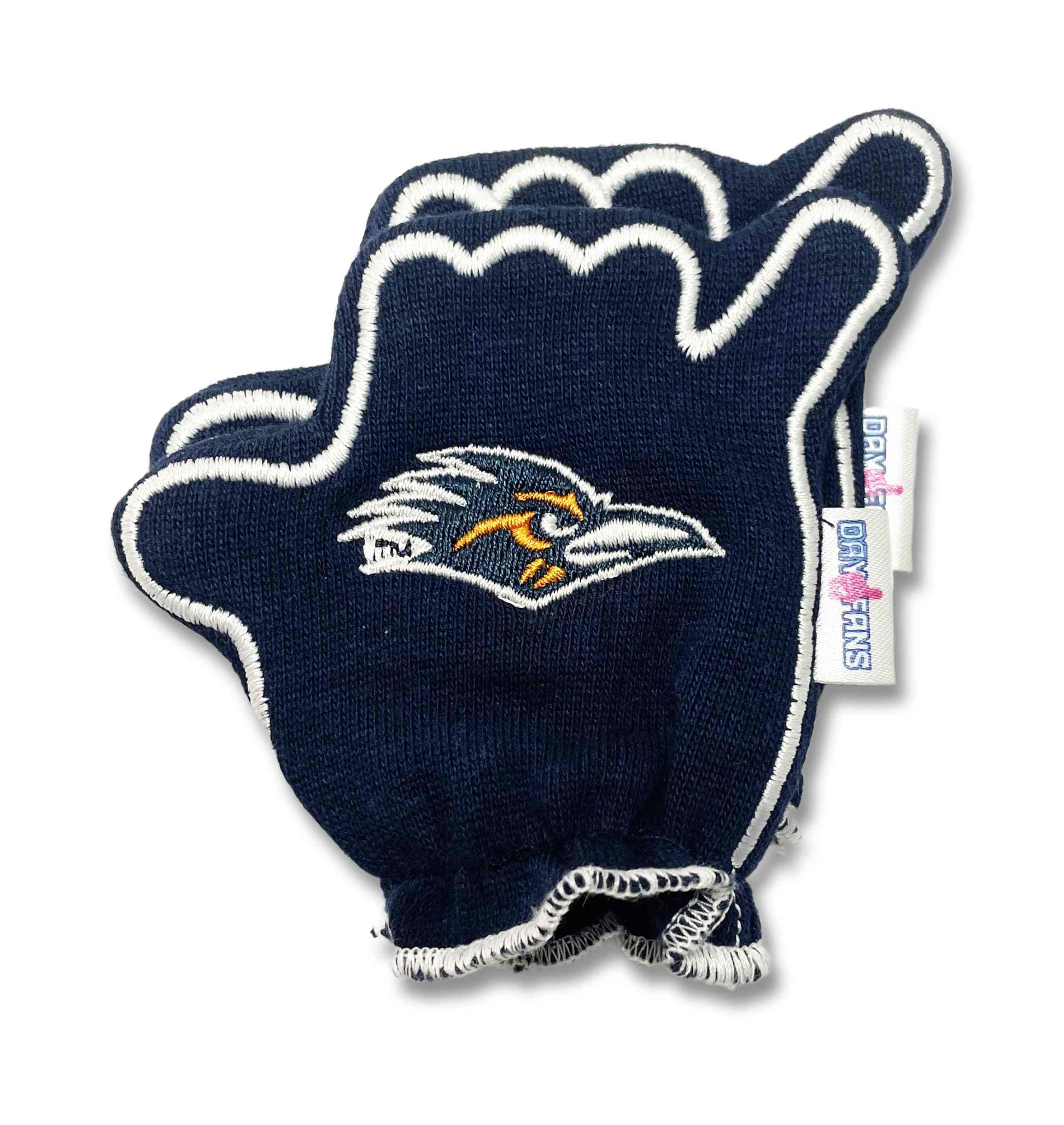 UTSA Birds Up FanMitts Baby Mittens Blue Back Pair Stacked