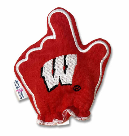 Wisconsin On Wisconsin FanMitts Baby Mittens Red Back