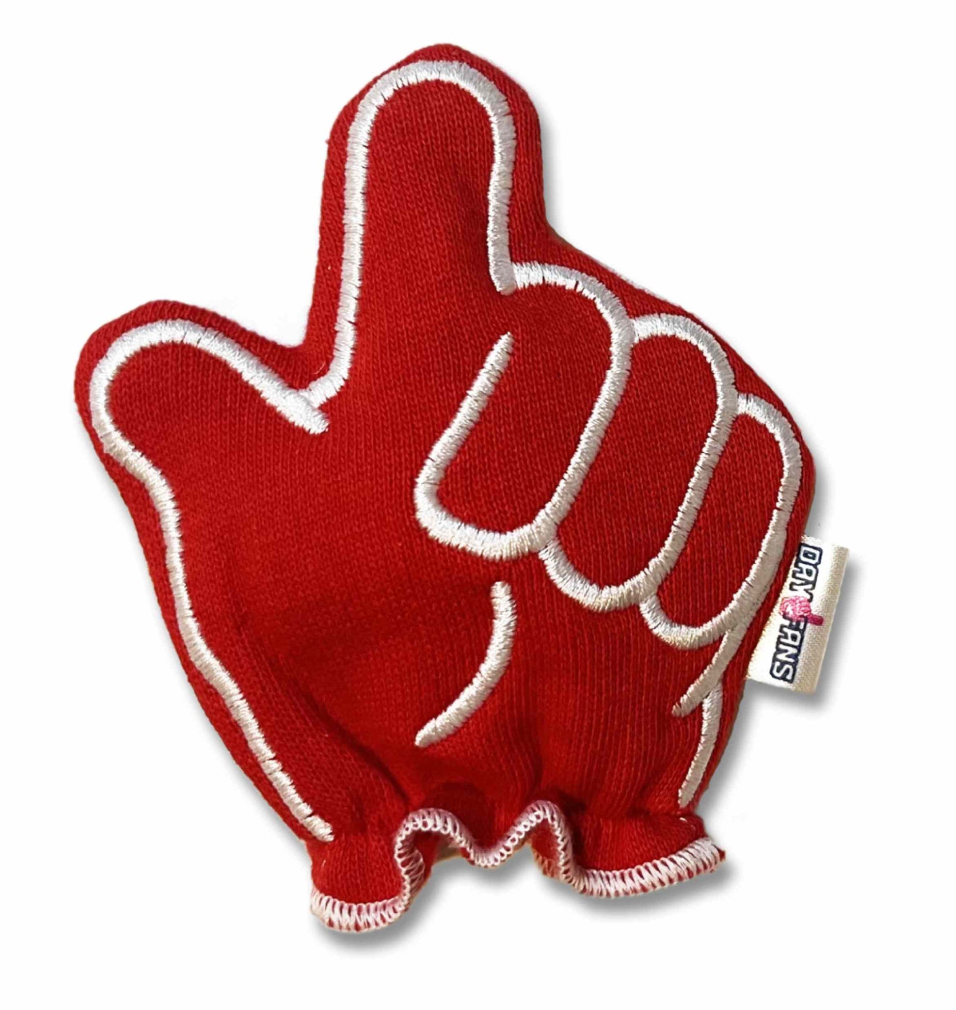 Wisconsin On Wisconsin FanMitts Baby Mittens Red Front