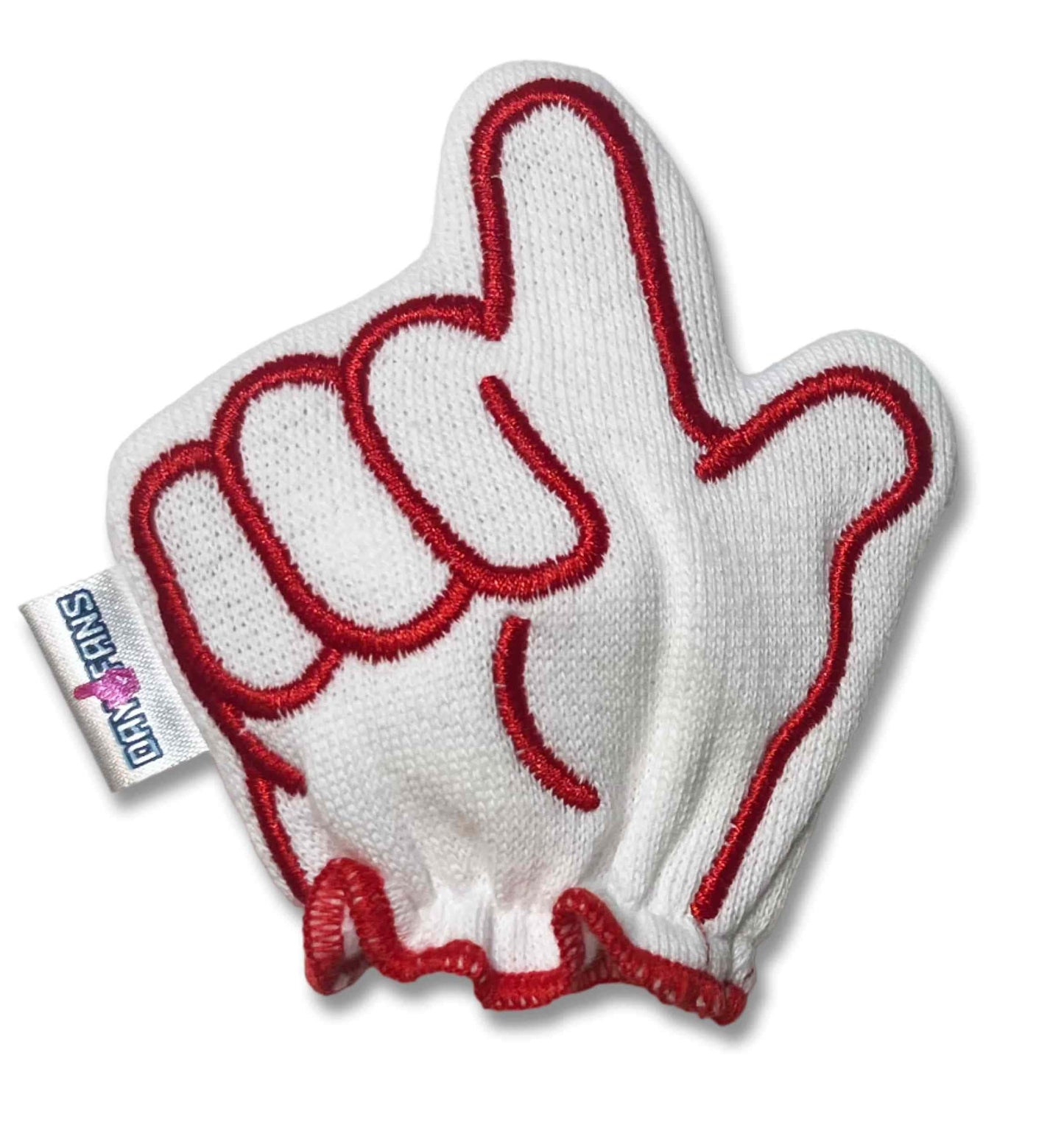 Wisconsin On Wisconsin FanMitts Baby Mittens White Front