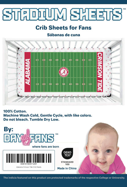 Alabama Crimson Tide StadiumSheets™ Crib Sheets