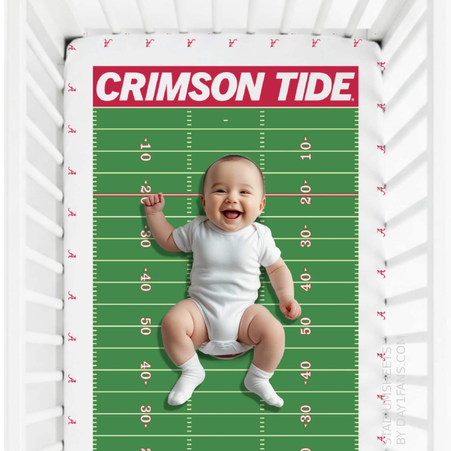 Alabama Crimson Tide StadiumSheets™ Crib Sheets