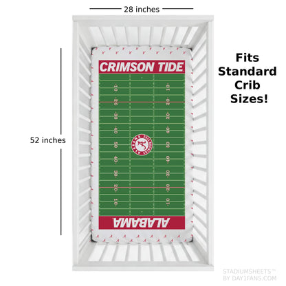 Alabama Crimson Tide StadiumSheets™ Crib Sheets