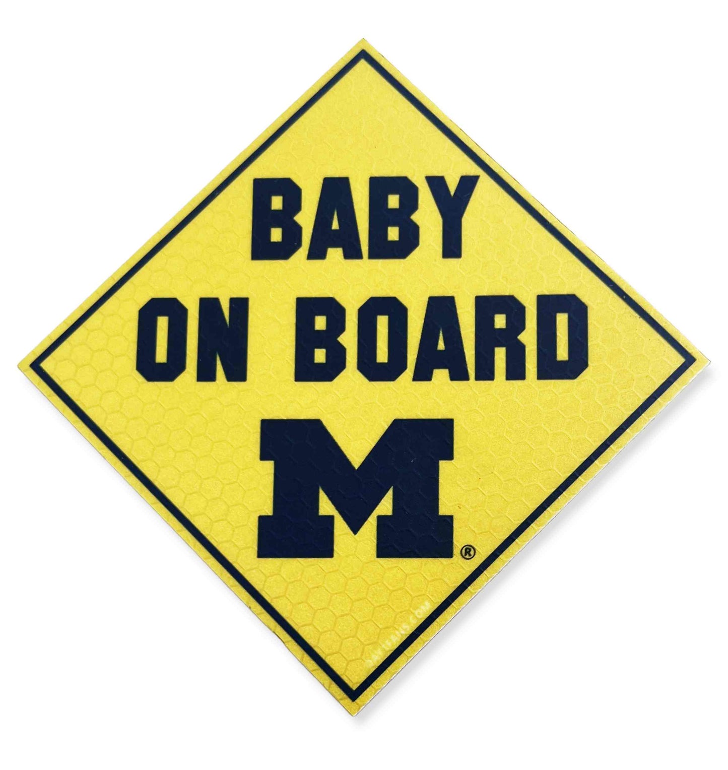 Michigan Wolverines "BABY ON BOARD" Car Magnet