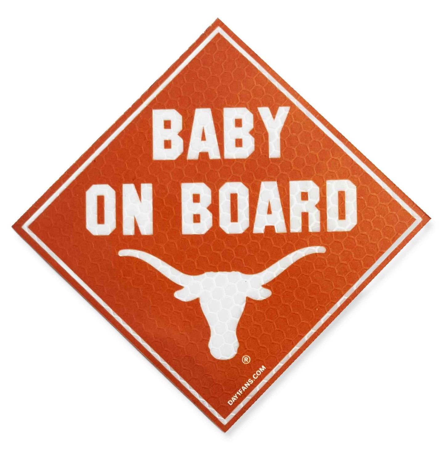 Texas Longhorns "BABY ON BOARD" Car Magnet