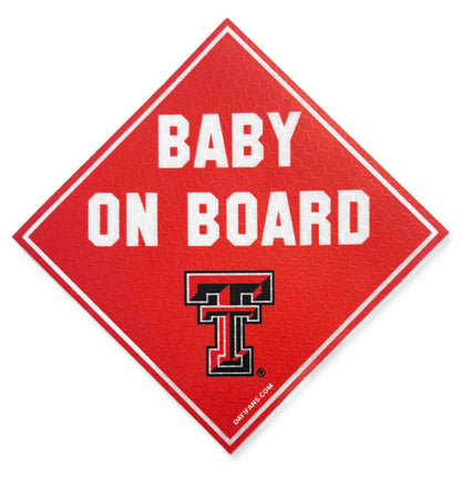 Texas Tech Red Raiders "BABY ON BOARD" Car Magnet