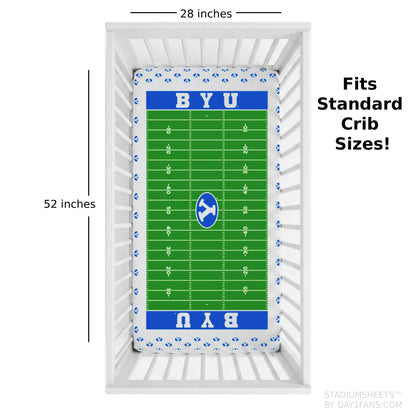 BYU Cougars StadiumSheets™ Crib Sheets