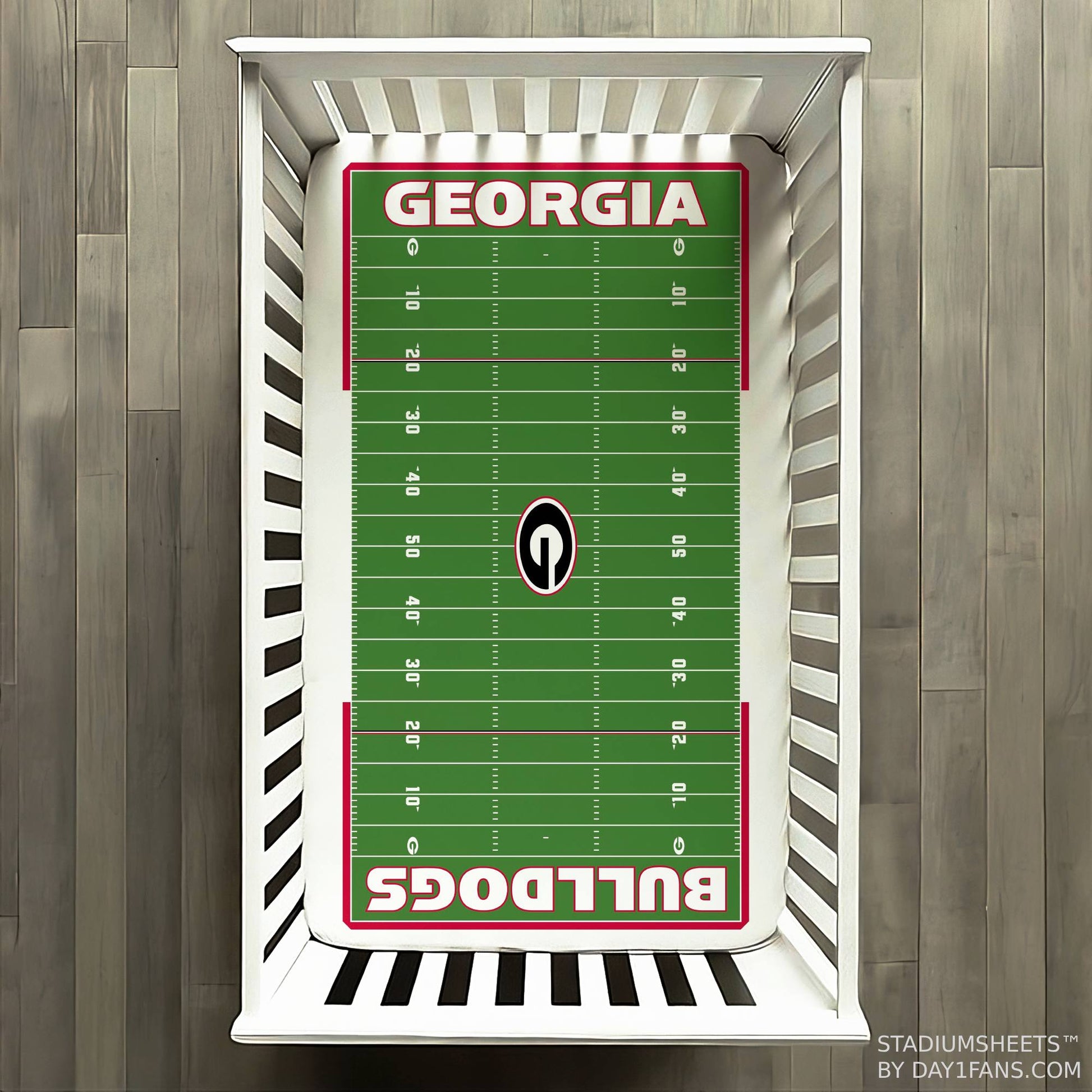 Georgia Bulldogs StadiumSheets™ Crib Sheets