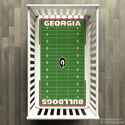 Georgia Bulldogs StadiumSheets™ Crib Sheets