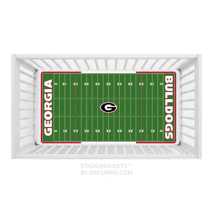 Georgia Bulldogs StadiumSheets™ Crib Sheets