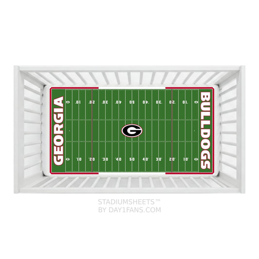 Georgia Bulldogs StadiumSheets™ Crib Sheets