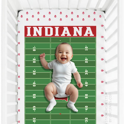 Indiana Hoosiers StadiumSheets™ Crib Sheets
