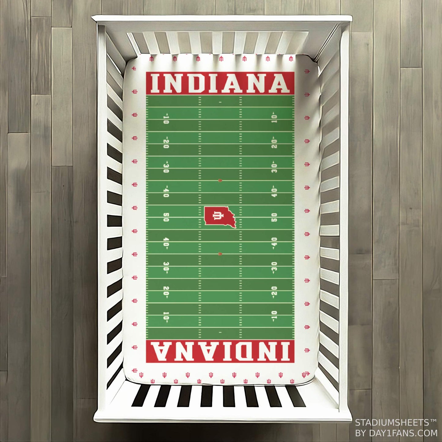 Indiana Hoosiers StadiumSheets™ Crib Sheets