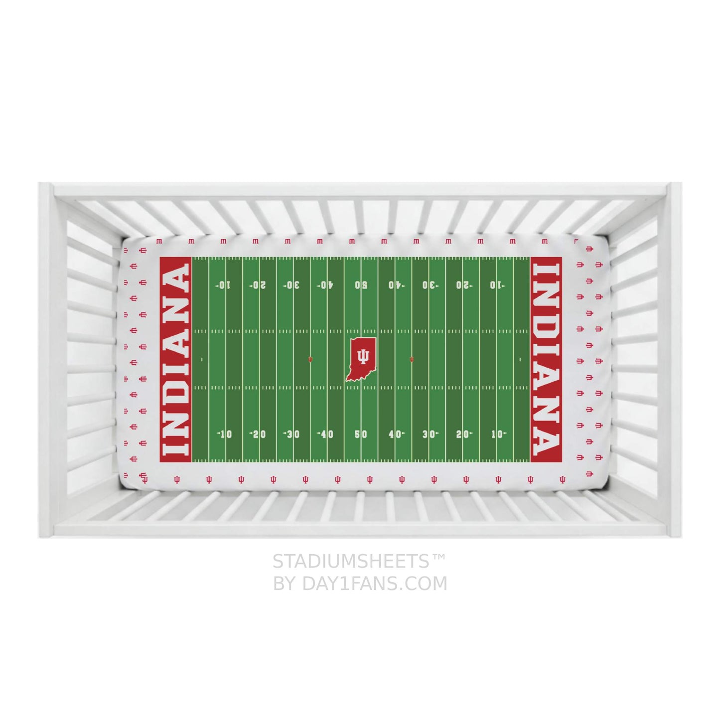 Indiana Hoosiers StadiumSheets™ Crib Sheets