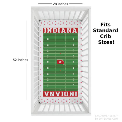 Indiana Hoosiers StadiumSheets™ Crib Sheets