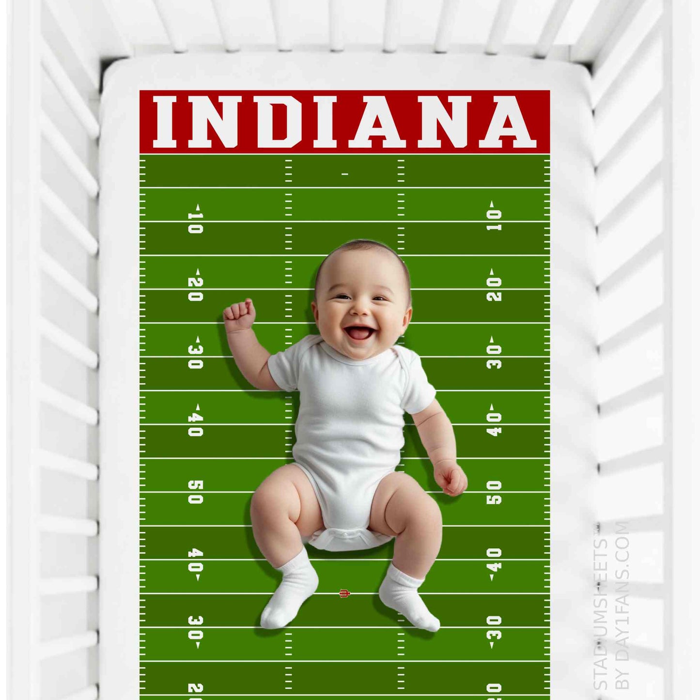 Indiana Hoosiers StadiumSheets™ Crib Sheets
