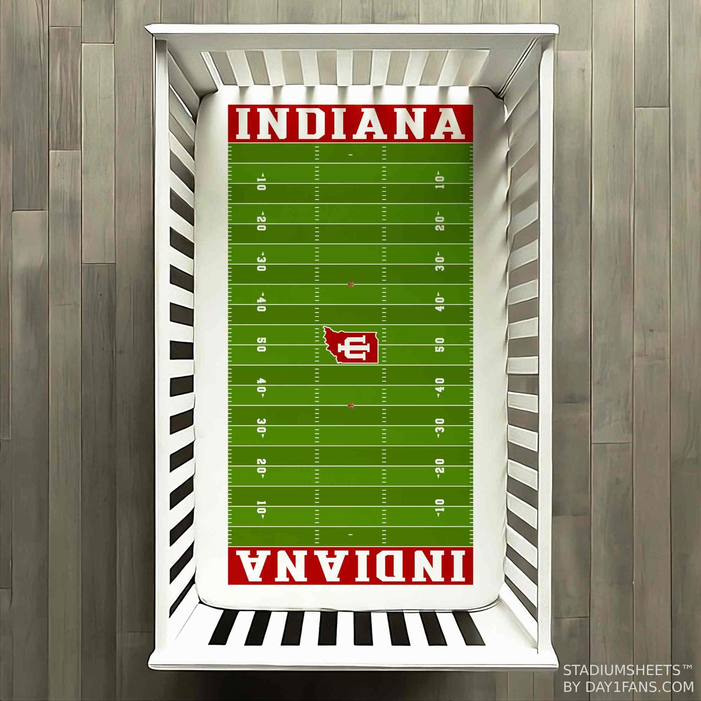 Indiana Hoosiers StadiumSheets™ Crib Sheets