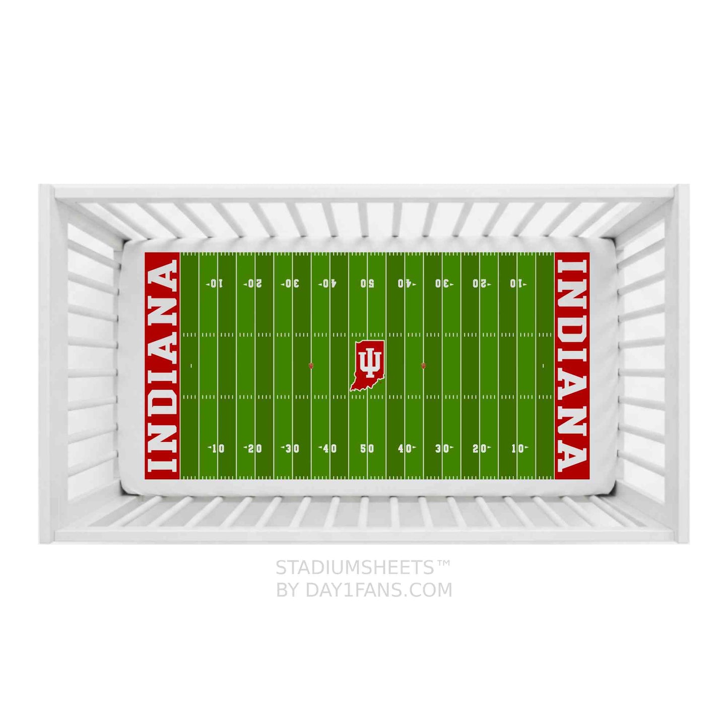 Indiana Hoosiers StadiumSheets™ Crib Sheets