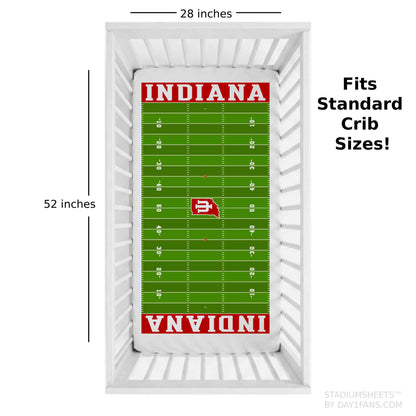Indiana Hoosiers StadiumSheets™ Crib Sheets