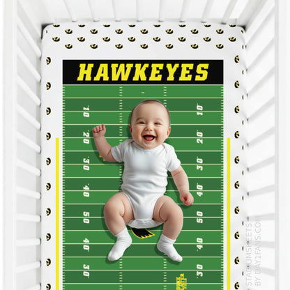 Iowa Hawkeyes StadiumSheets™ Crib Sheets