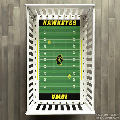 Iowa Hawkeyes StadiumSheets™ Crib Sheets
