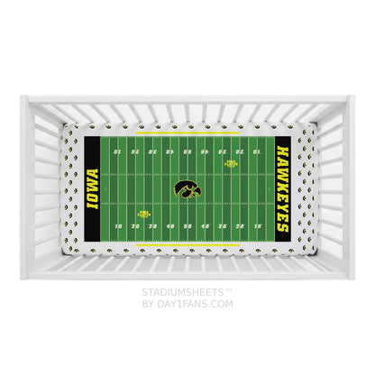 Iowa Hawkeyes StadiumSheets™ Crib Sheets
