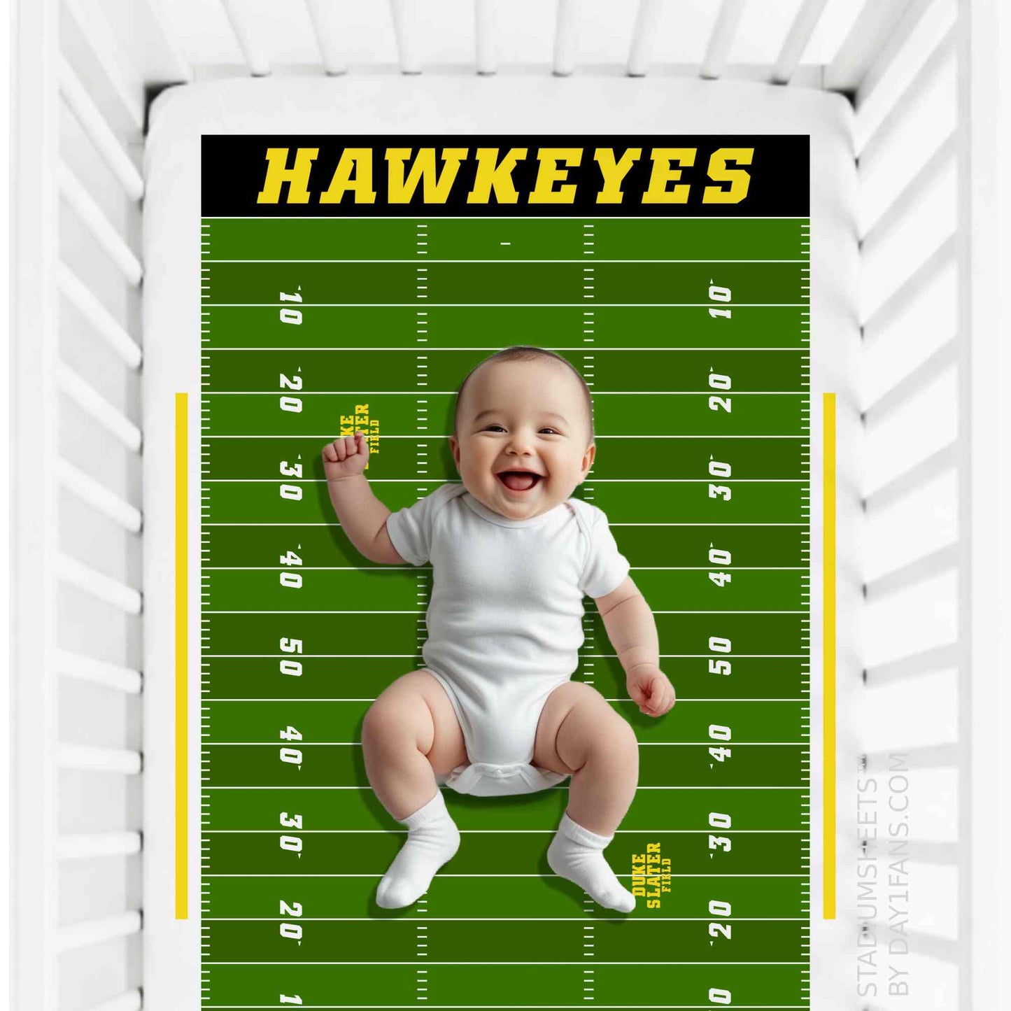 Iowa Hawkeyes StadiumSheets™ Crib Sheets