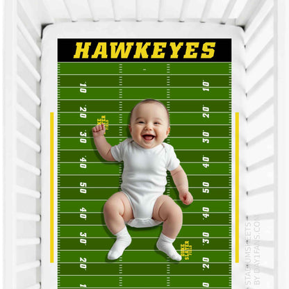 Iowa Hawkeyes StadiumSheets™ Crib Sheets