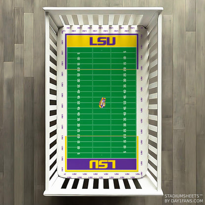 LSU Tigers StadiumSheets™ Crib Sheets