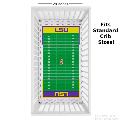 LSU Tigers StadiumSheets™ Crib Sheets