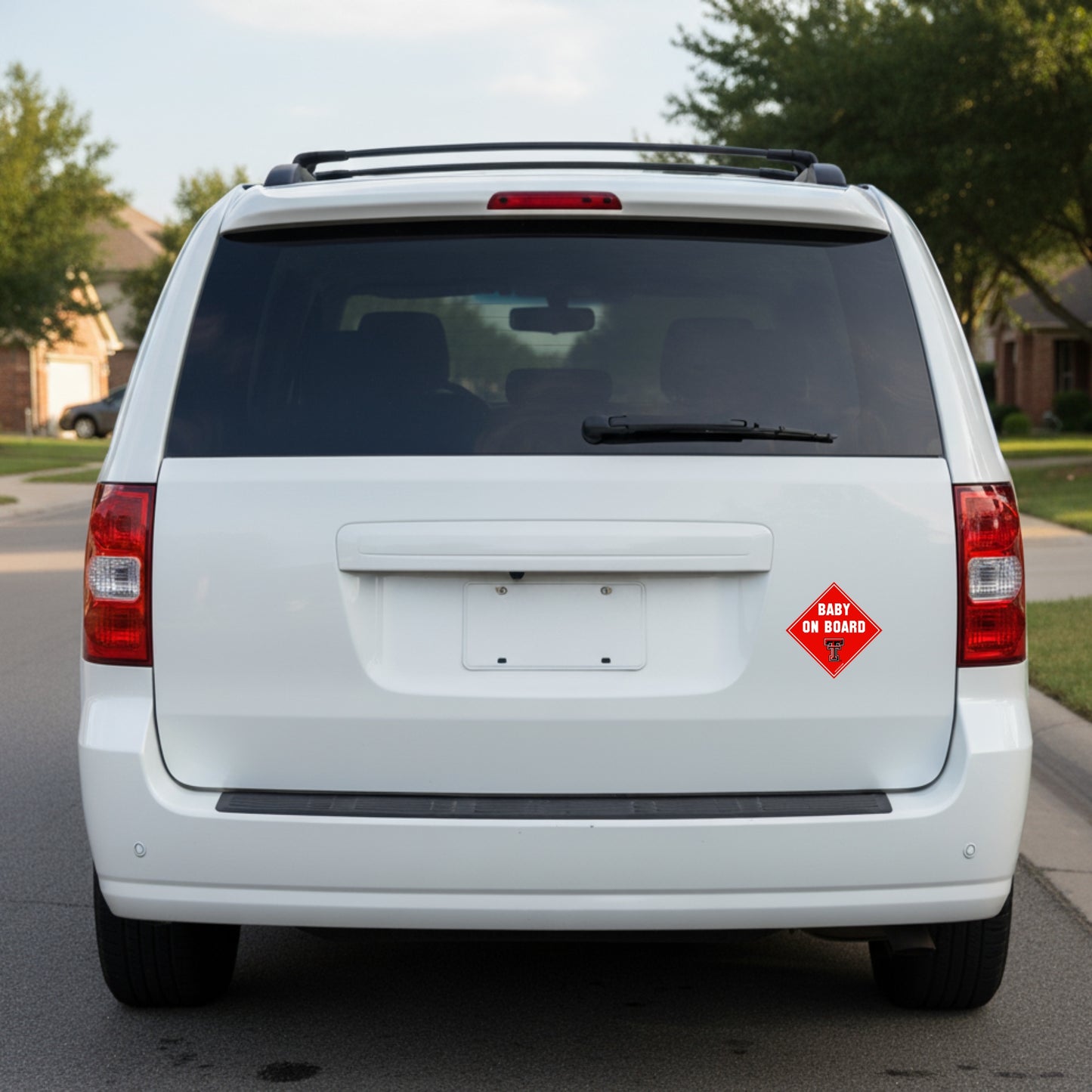 Texas Tech Red Raiders "BABY ON BOARD" Car Magnet