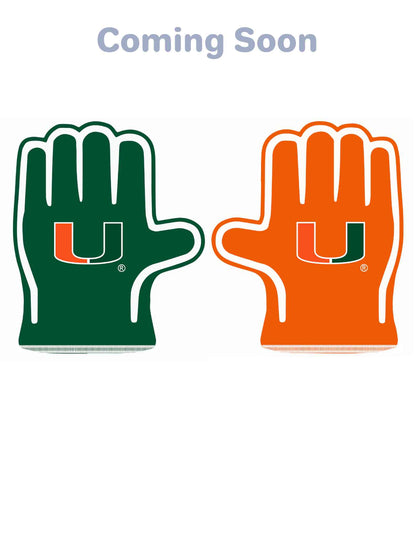 Miami "U" FanMitts Baby Mittens Back Orange Green