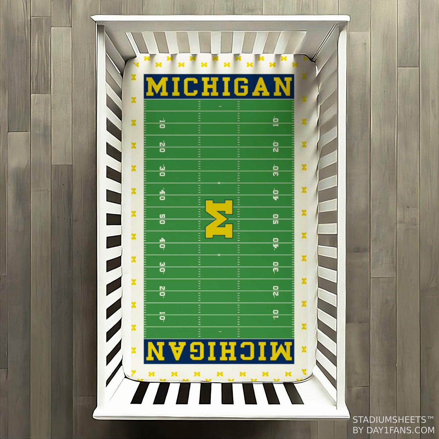 Michigan Wolverines StadiumSheets™ Crib Sheets
