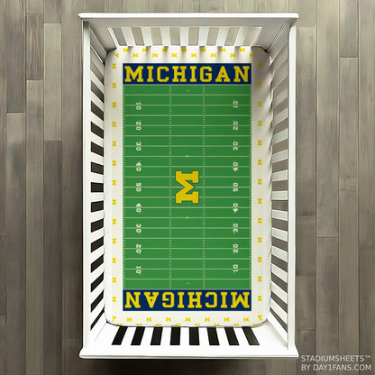 Michigan Wolverines StadiumSheets™ Crib Sheets